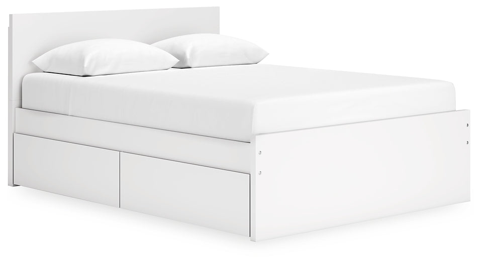 Onita  Panel Platform Bed With 2 Side Storage