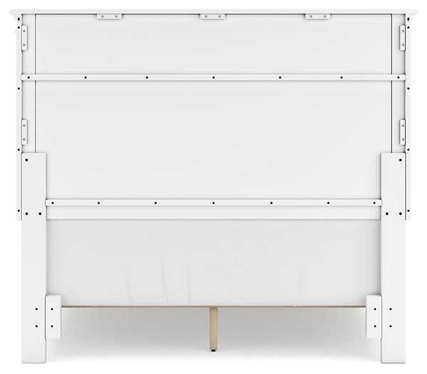 Fortman Full Panel Bed with Mirrored Dresser and Nightstand