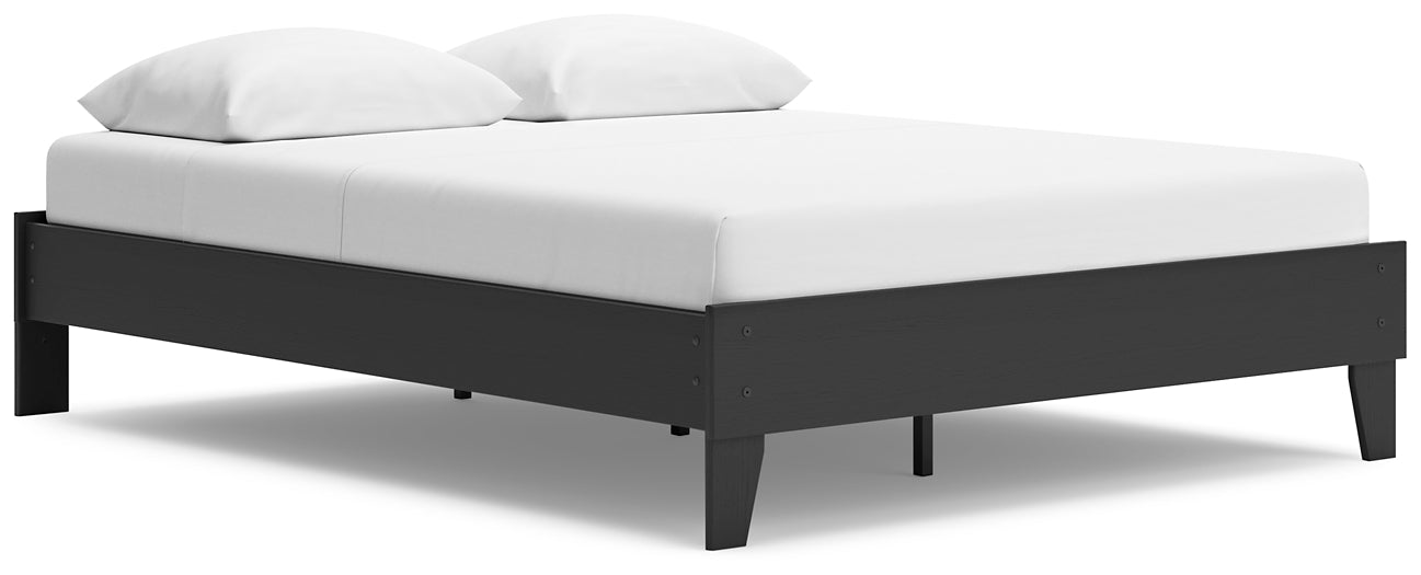 Socalle Queen Platform Bed with Dresser and Nightstand