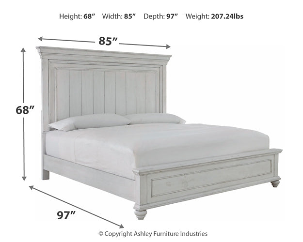 Kanwyn King Panel Bed with Dresser